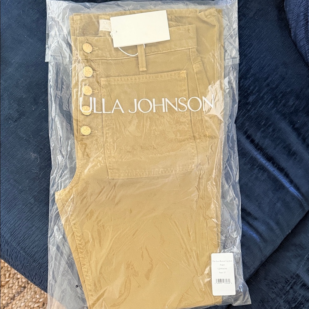 Ulla Johnson High-Rise Jeans in Camel/Tan